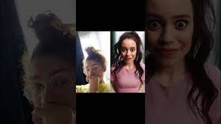 Zendaya Reaction to Jenna Ortega model walk - #reaction #wednesday