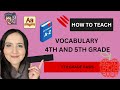 Vocabulary Skills and Strategies