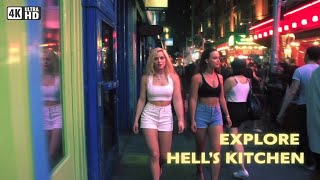 Bar Hopping in New York City 🍻 A Night in Hell`s Kitchen (4K)