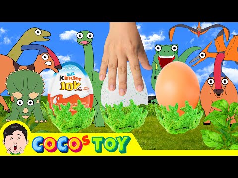 [EN] Dino's surprise eggs! dinosaurs animation for children, hatching dinos eggsㅣCoCosToy