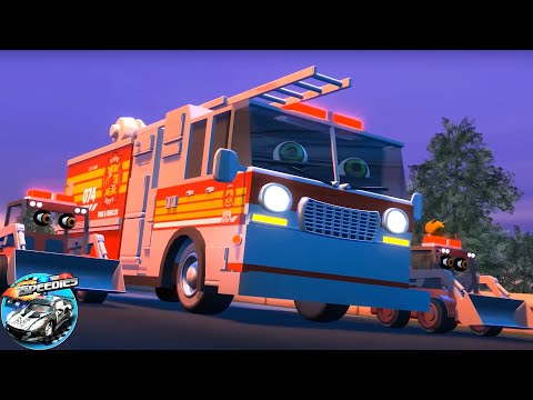 Wheels on the Fire Truck + More Vehicle Cartoon for Kids