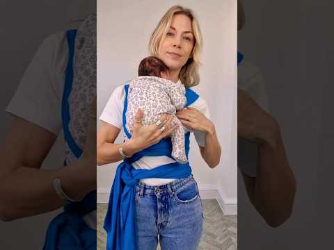 How to safely put a newborn in a baby wrap #babywearing IzmiBaby.com #babysling
