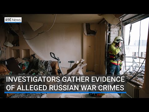 YouTube video thumbnail: Ukrainian Investigators Gather Evidence of Alleged Russian war Crimes