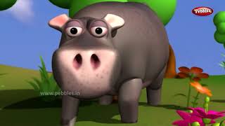 Animal Rhymes in in Marathi | मराठी बालगीत | Animal Songs for Children | Pebbles Marathi