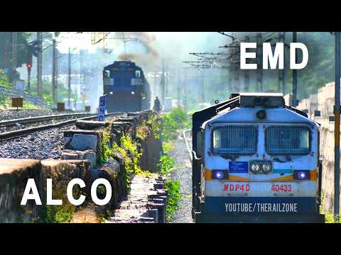 EMD had no clue what was behind | Indian Railways #dieselloco #wdp4d #wdg3a #trainvideos #locopilot