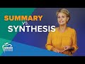 Understanding Synthesis in Reading Comprehension