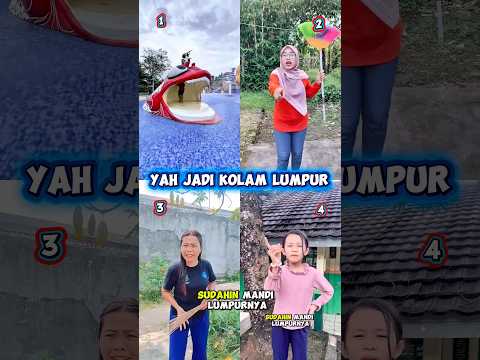 Kompilasi || yah jadi kolam lumpur deh#shortvideo