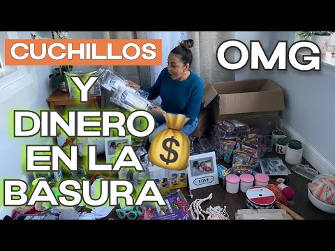OMG😱 CUCHILLOS Y DINERO en La BASURA😳 Esto Es Increible😲 Lo Que Tiran En USA/Noemy B La Salvadoreña