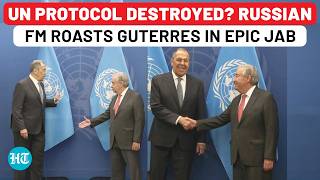 Lavrov Destroys UN Protocol Over Russian Flag, Calls Secretary-General Guterres ‘Very Choosy’