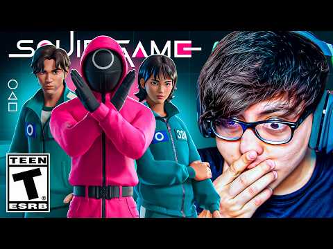 24 HORAS con las SKINS de SQUID GAME en FORTNITE