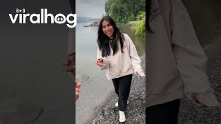 Skipped a Rock Backwards || ViralHog