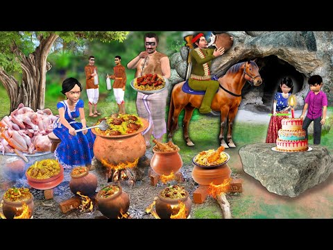 Chulhe Wali Pot Chicken Biryani Cooking Street Food Hindi Kahaniya Bedtime Stories Moral Stories