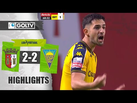 CON GOL DE ALEJANDRO MARQUÉS | Braga 2 - 2 Estoril | GOLES | Primeira Liga de Portugal