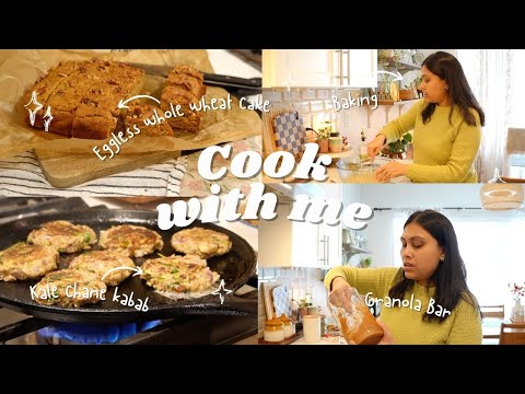 Cook & Bake with me - Tea time snacks / Nuts Bar - Cozy Snow day with delicious food