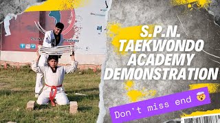 Taekwondo demonstration ||🤯 S.P.N. Taekwondo Academy #taekwondo #karate #martialarts  #viralvideo 🔥🔥