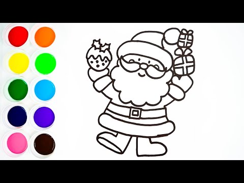 Aprende a Dibujar a Santa Claus fácil en sencillos pasos para niños