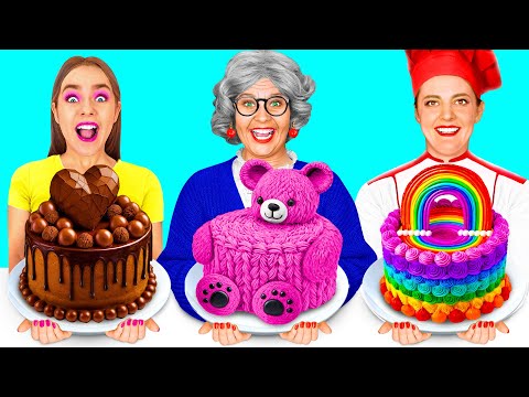 Me vs Grandma Cooking Challenge | Amazing Kitchen Recipes by TeenChallenge