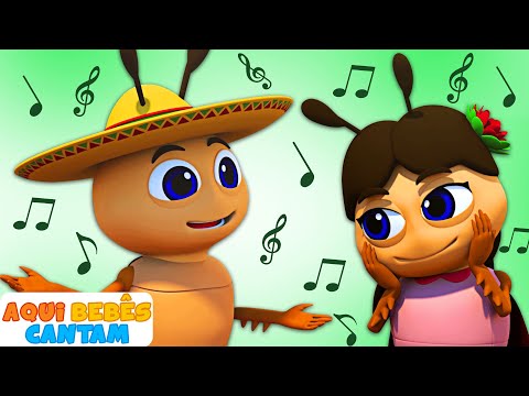 A Baratinha | La Cucaracha | música infantil | desenho animado | Aqui Bebês Cantam