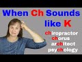 Pronunciation of CH Sounds