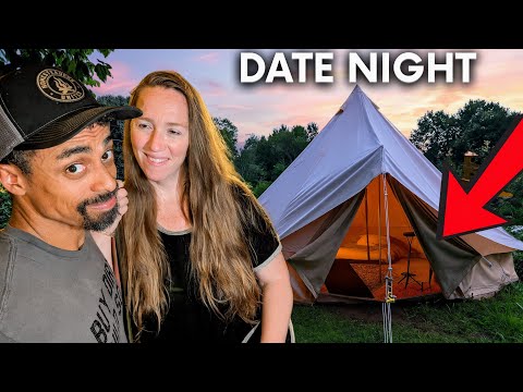 How We're Prepping for PRIVATE Date Nights in an Off-Grid Tent | Jackery Solar Generator 2000 v2