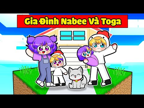 NABEE BẤT NGỜ LẬP GIA ĐÌNH VÀ CÓ CON CÙNG TOGA TRONG MINECRAFT*NABEE 1 BLOCK GIA ĐÌNH 👨‍👩‍👧‍👦🏡❤️