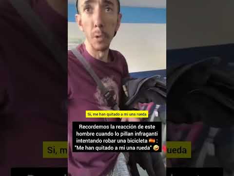 Recordemos la reacción de este hombre cuando lo pillan infraganti intentando robar una bicicleta