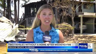YouTube video thumbnail: Orange Beach Fire Destroys two Homes, Displaces Families
