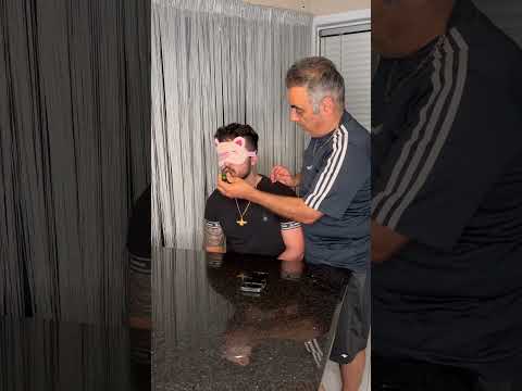 HUGE CUCUMBER  PRANK ON DAD LOL