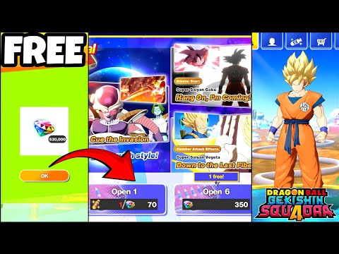 FREE 530K CRYSTALS 💎💎💎!! UNLIMITED SUMMONS & ALL CHARACTERS UNLOCKED! [Dragon Ball GEKISHIN SQUADRA]