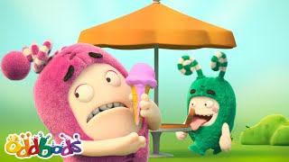 Slippery Scoops 🍦😜| Oddbods - Comedy Chaos | Cartoons for Kids