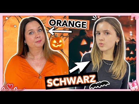 Nur EINE FARBE für 24 STUNDEN 🎃👻🦇 HALLOWEEN CHALLENGE 🧡 Alles Ava