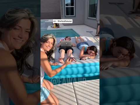 أرادت هذه الأم أن تلعب مزحة على هؤلاء الفتيات في حمام السباحة!(thetushouse:cc)#shorts
