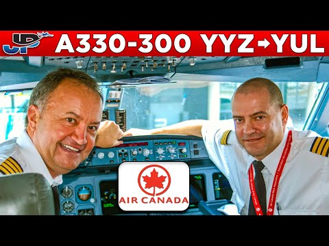 AIR CANADA Airbus A330-300 Cockpit Toronto🇨🇦 to Montreal🇨🇦