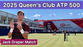 2025 Queen's Tennis; Jack Draper Match & Tournament Venue Tour | ATP 500 HSBC Championships