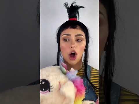 GRU & AGNÈS 🦄 #gru #agnes #acting #makeup #humour