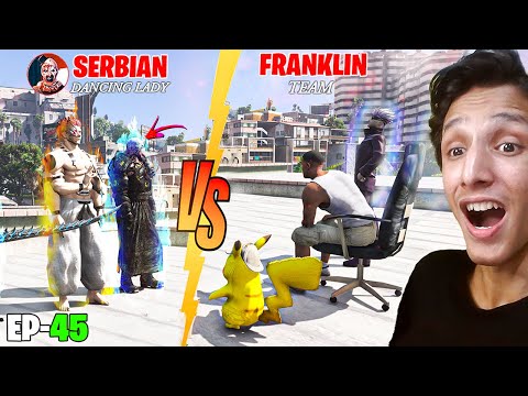 FRANKLIN FOUND GIANT ROBOT TO BEAT DRAGON OF NEMESIS & SERBIAN DANCING LADY IN GTA 5 (EP-45)