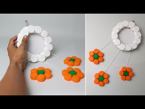 DIY Plastik Bottle Caps Craft Ideas | Ide Kreatif  Frame Potho dari tutup botol plastik bekas