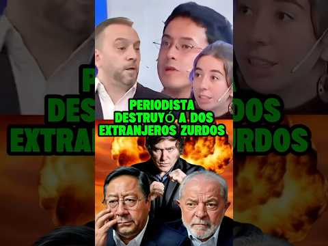 PERIODISTA DESTRUYÓ A DOS EXTRANJEROS ZURDOS #milei #javiermilei