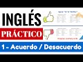 Acuerdo y Desacuerdo en Inglés