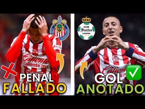 ⚽️¡INCREÍBLE! PIOJO ALVARADO FALLA PENAL y DESPUÉS mete UN GOLAZO en el CHIVAS vs SANTOS 1-0