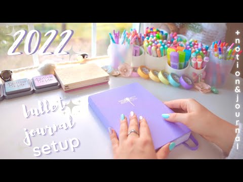 my 2022 bullet journal setup ✨
