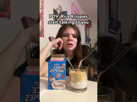 THE CEREAL ￼IS TALKING 😨 #funny #comedy #fypシ #trending #relatable #Li11y
