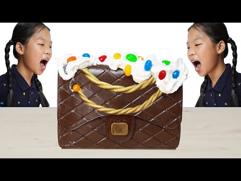 Mukbang 초코핸드백 Chocolate Handbag  TwinRoozi 쌍둥이루지 먹방 Ironchoco 가족 Family