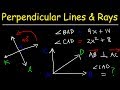 Understanding Perpendicular Lines, Rays, and Segments