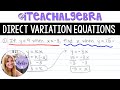 Solving Direct Variation Equations