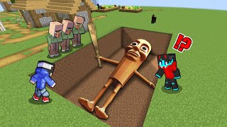 We Found A Scary Buried GIANT TUNG TUNG SAHUR in Minecraft!