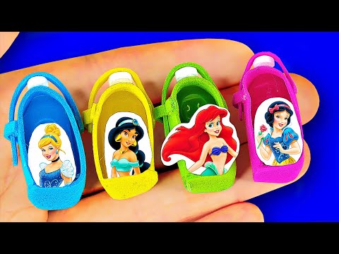 30 DIY BARBIE HACKS: mini shoes, phones, miniature dollhouse room and more