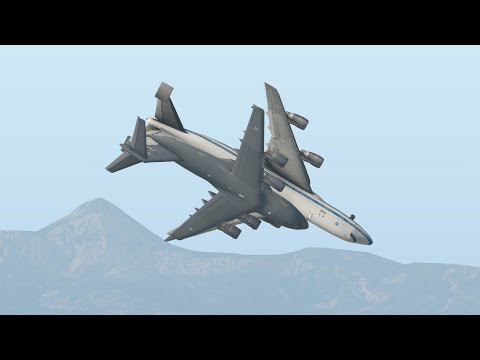 Boeing 747 + C-17 Combo Fails! Dramatic Mid-Air Crash Caught on Sim!