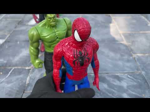 SUPERHERO AVENGERS, HULK SMASH VS IRON SPIDER MAN VS IRON MAN, THOR, THANOS, CAPTAIN AMERICA PAR