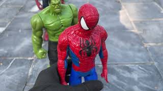 SUPERHERO AVENGERS, HULK SMASH VS IRON SPIDER MAN VS IRON MAN, THOR, THANOS, CAPTAIN AMERICA PAR